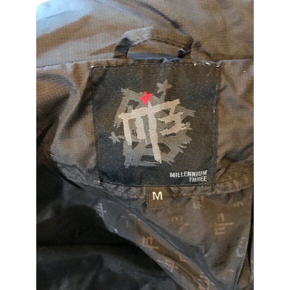 Retro M3 Millennium Three Medium BLACK Jacket Winter Warm PUFFER Coat Waterproof - Picture 15 of 16